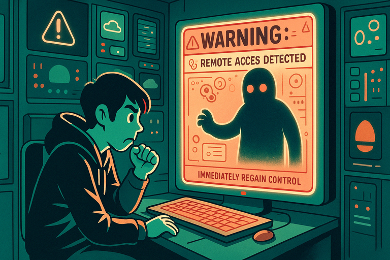 Remote Access Dangers Illustration